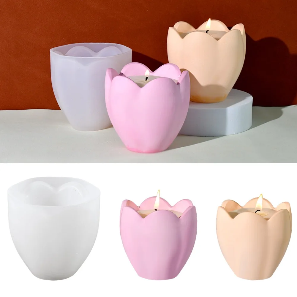 Soap Making Gifts - Tulpe Kerzenhalter Silikon Formen Blume Harz